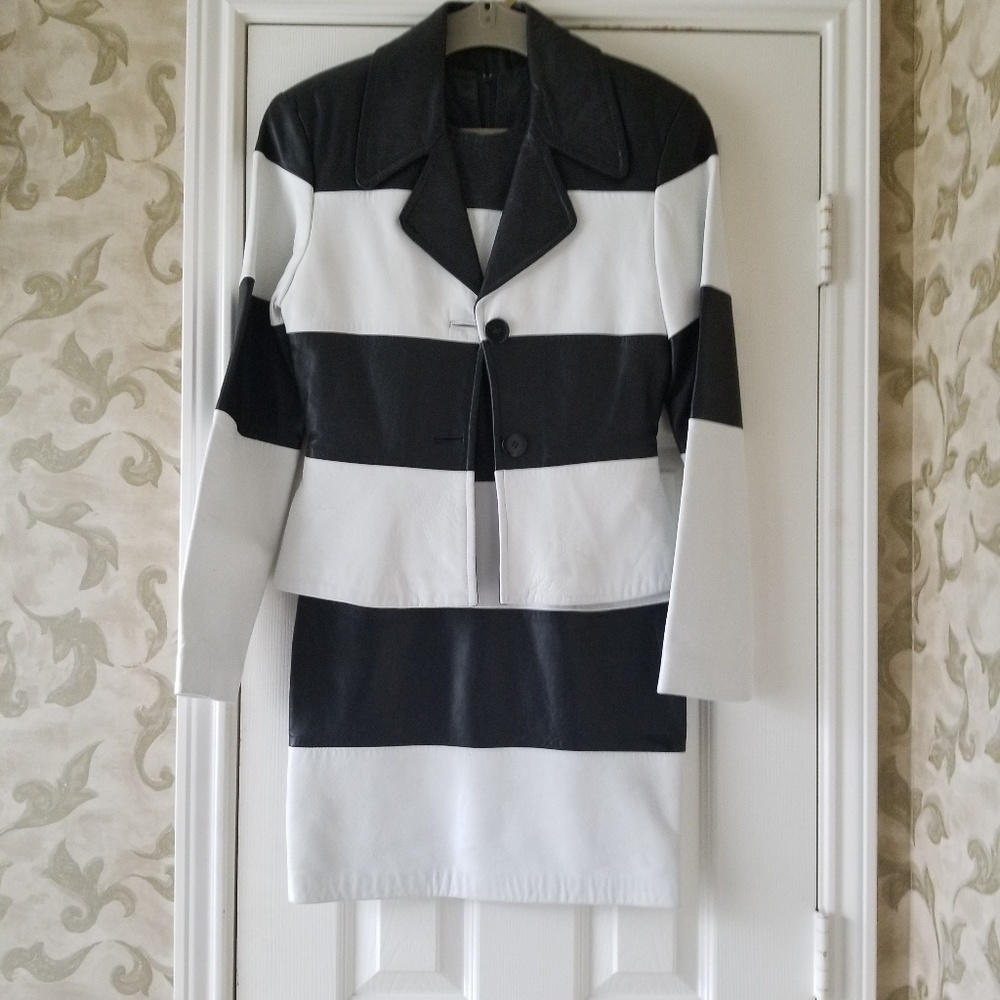 North Beach Leather all leather dress suit